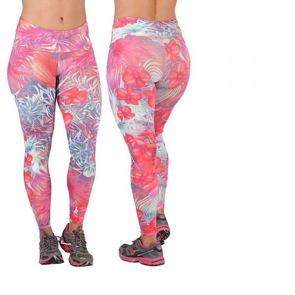 CALÇA FUSÔ FITNESS ESTAMPADA