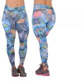 CALÇA FUSÔ FITNESS ESTAMPADA